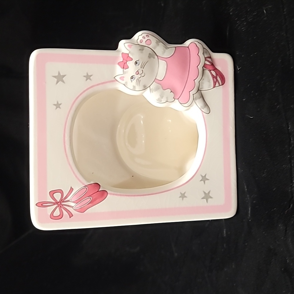 Girls Ballerina Cat Photo Frame 2 3/4 x 3 1/2 Photo‎